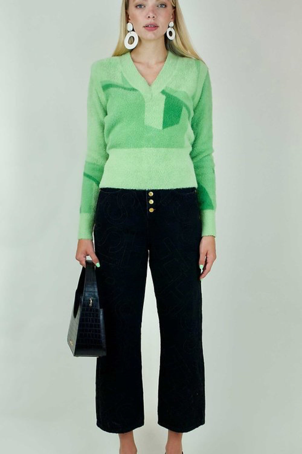 Palm Green Suburban Sweater