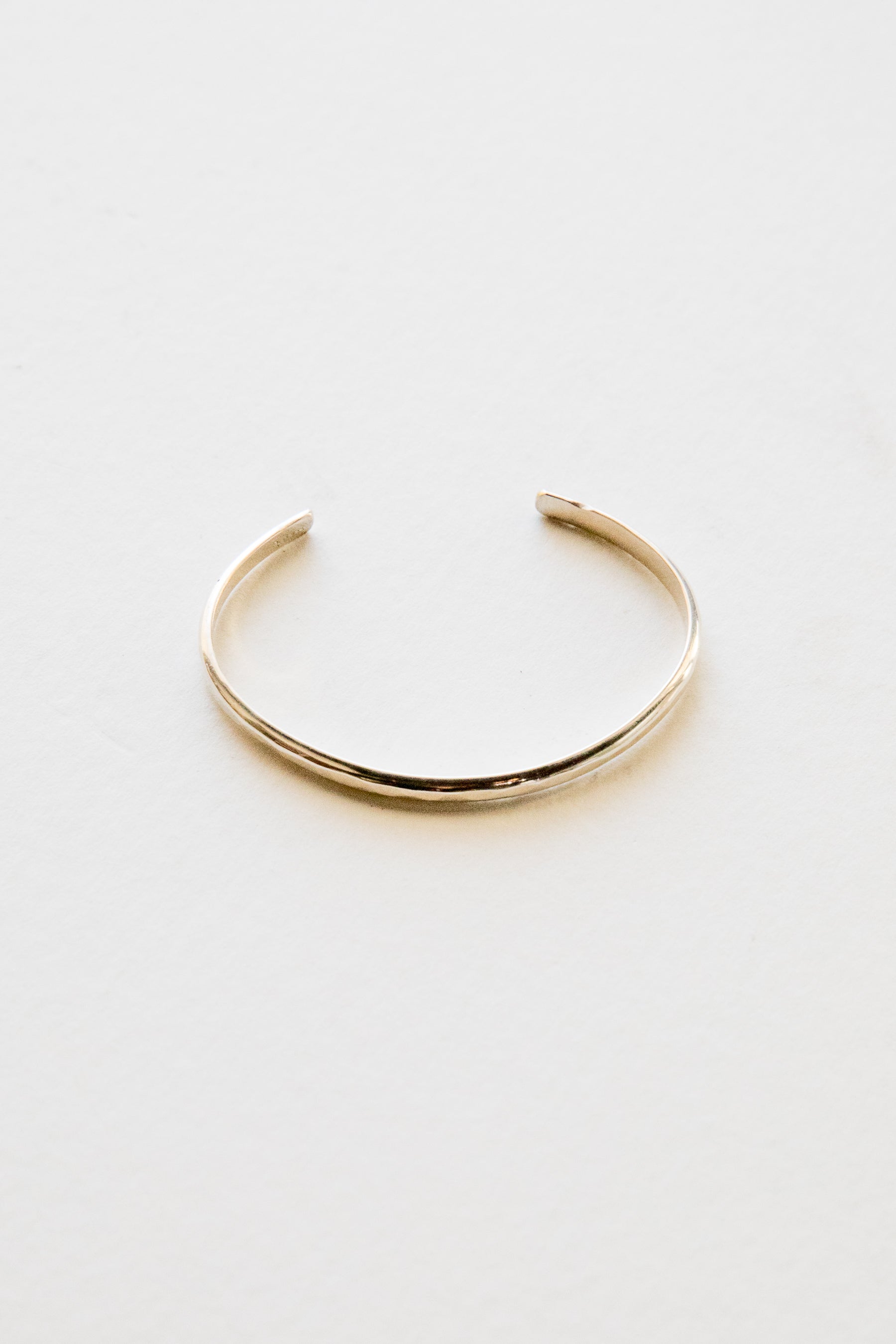 Silver Hammered Cuff