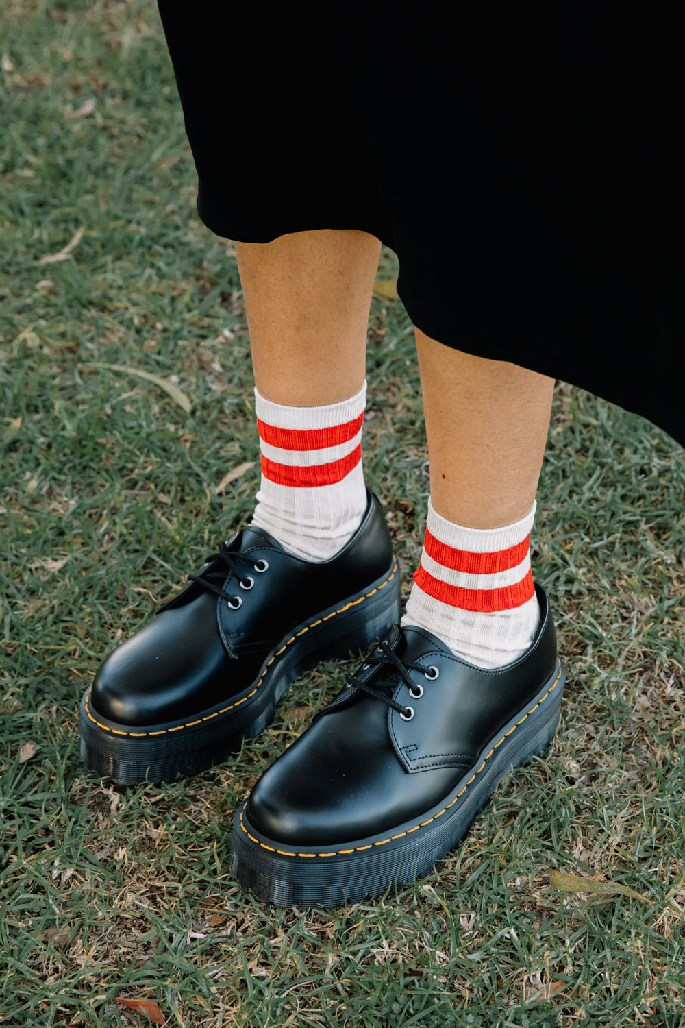 Red Varsity Her Socks