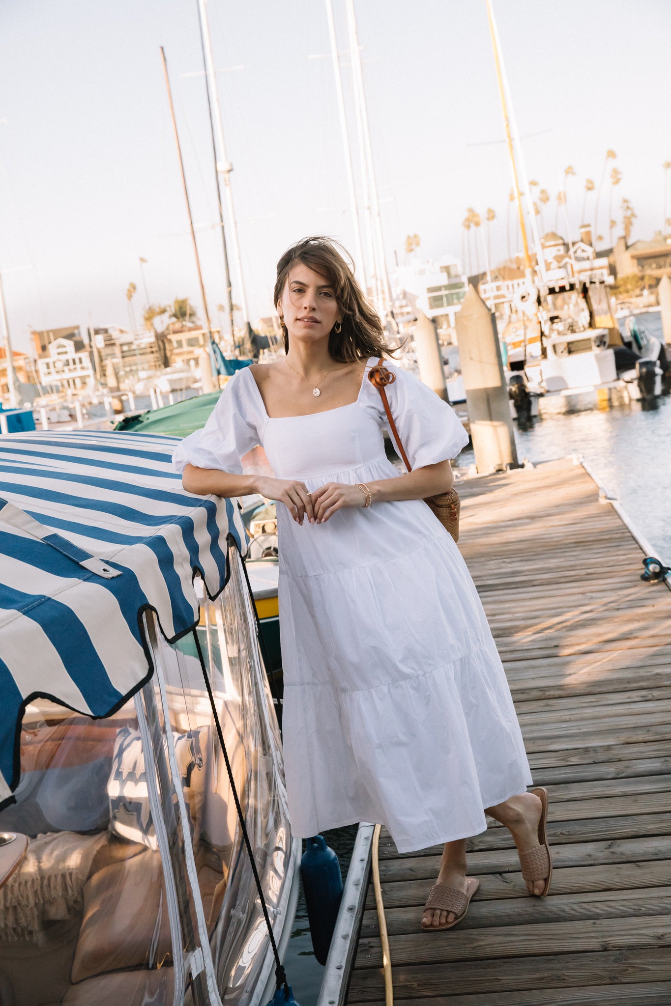 White Kiona Midi Dress – Prism Boutique