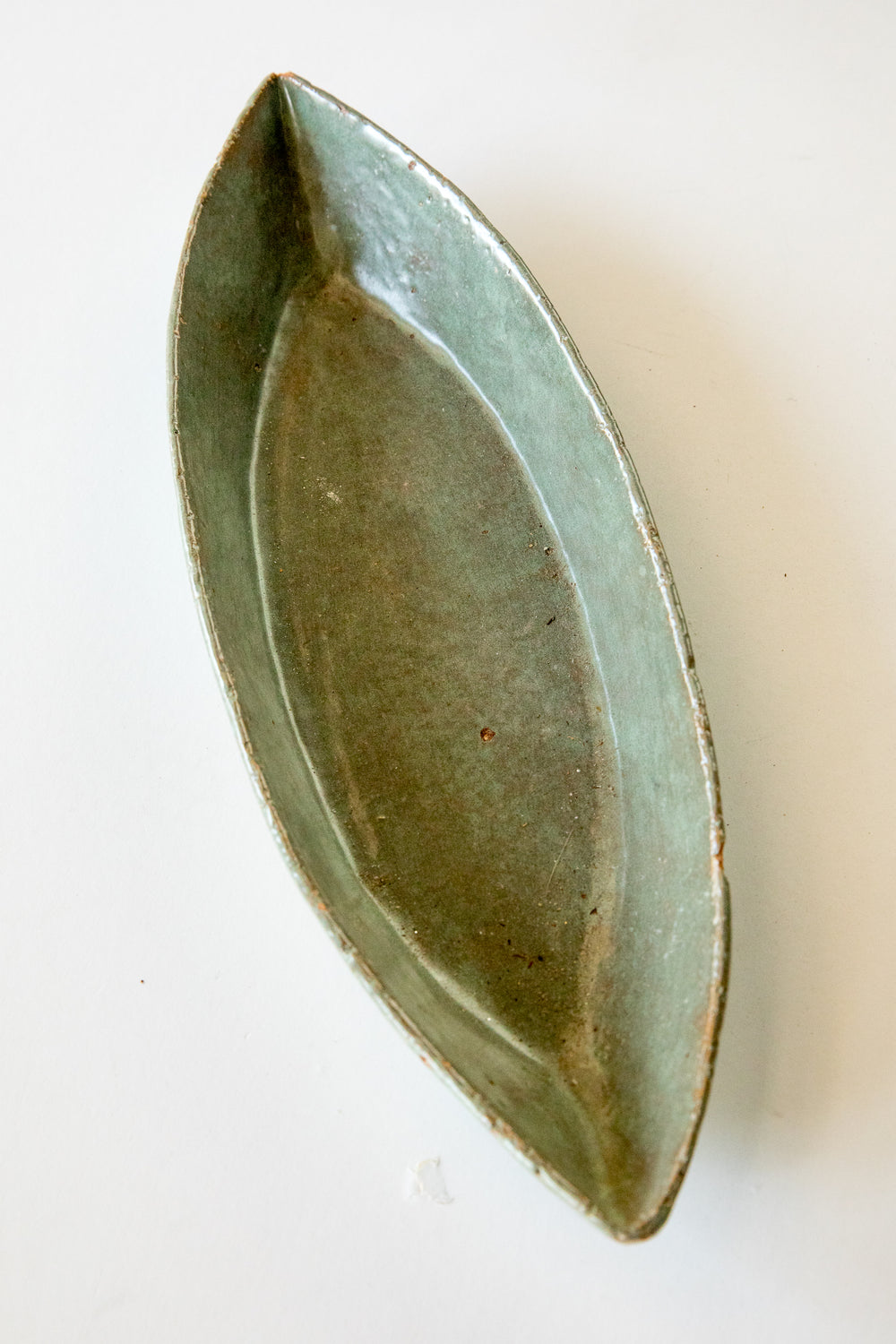 Teal Oval Dish