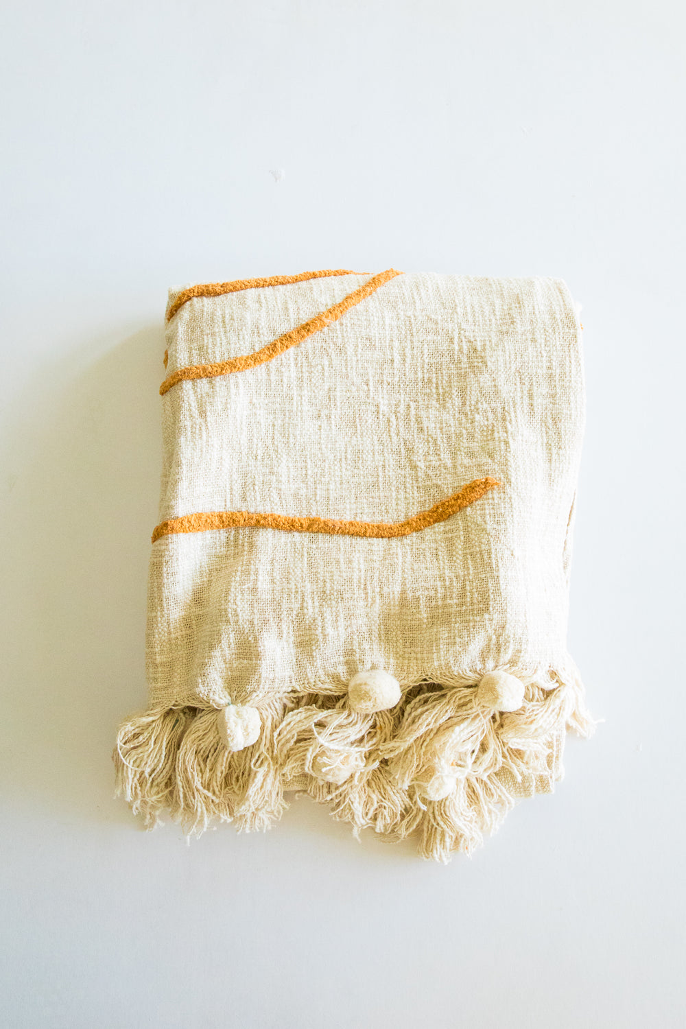 Abstract Embroidered Throw