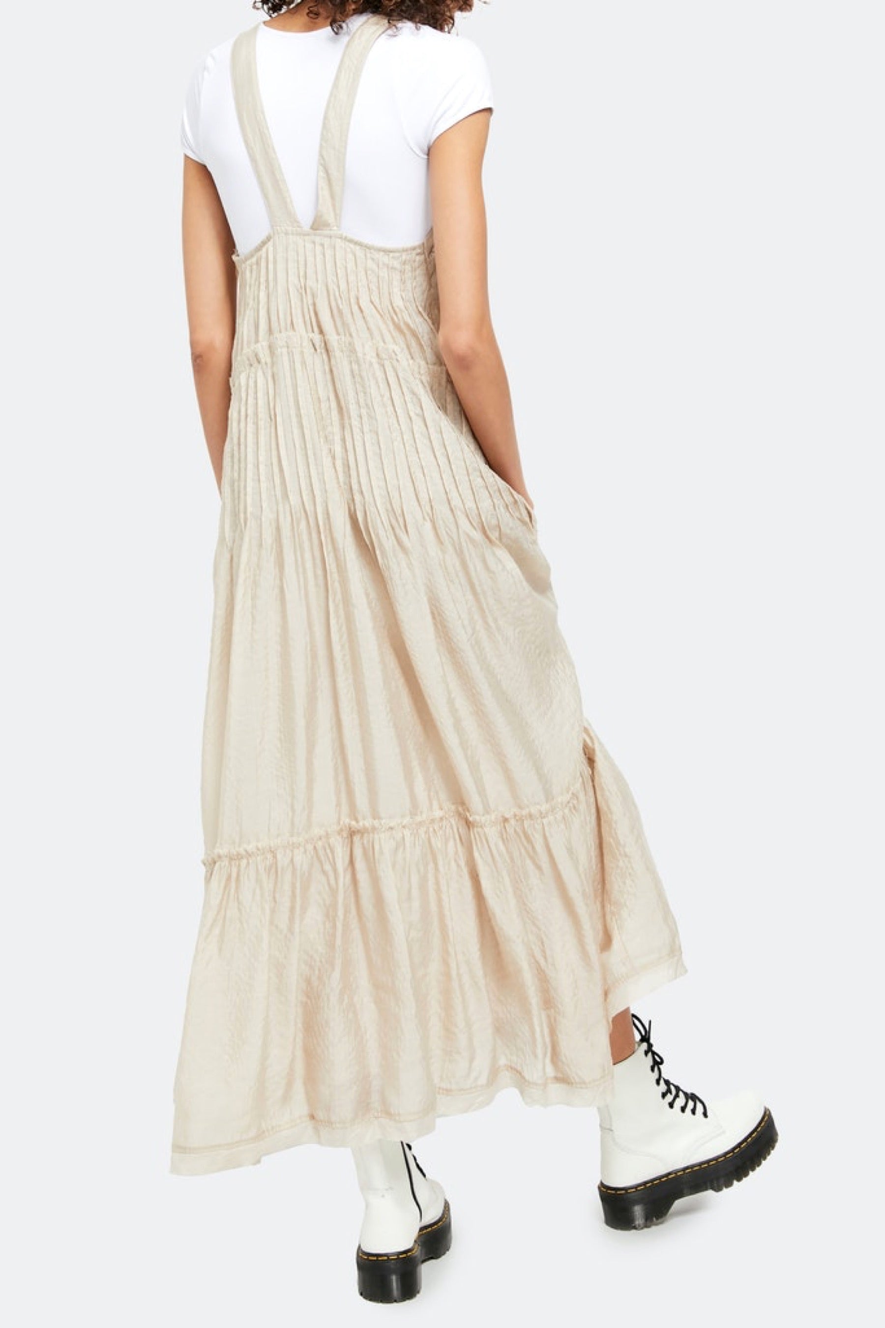 Sand Frankie Pintuck Dress – Prism Boutique