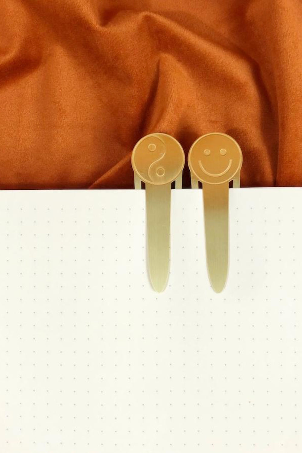 Yin Yang + Smiley Bookmark Set