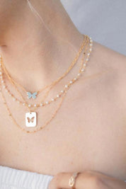 Gold Large Butterfly Necklace