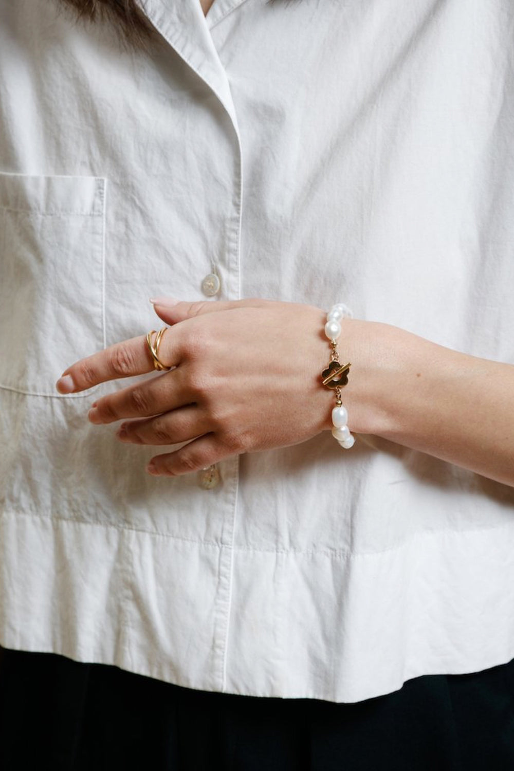 Gold Pearl Lola Bracelet