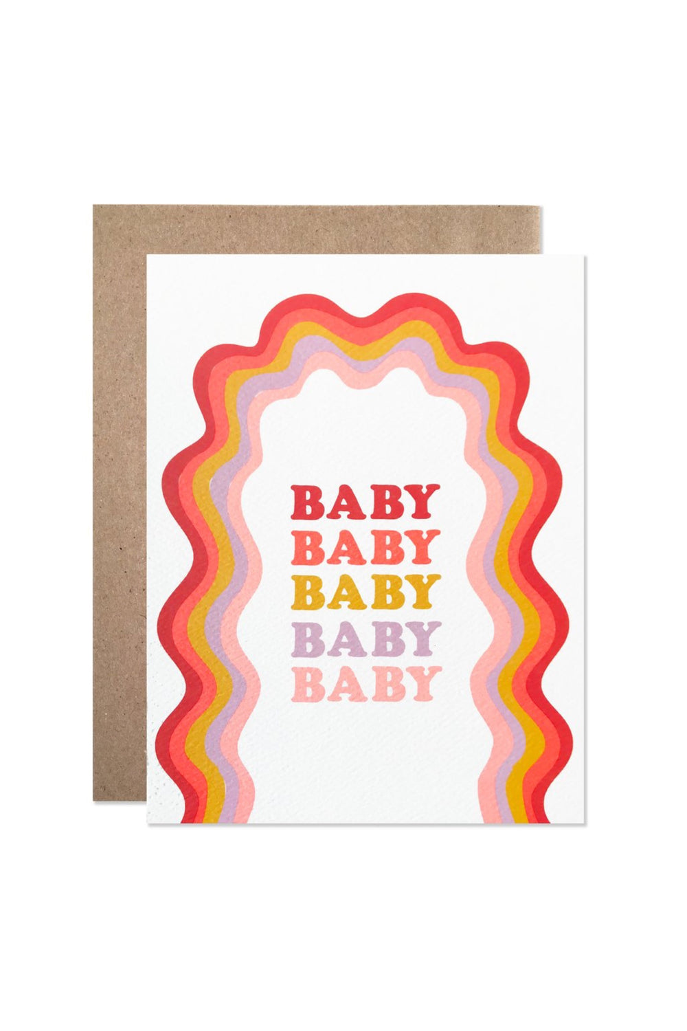 Baby Rainbow Squiggle Card