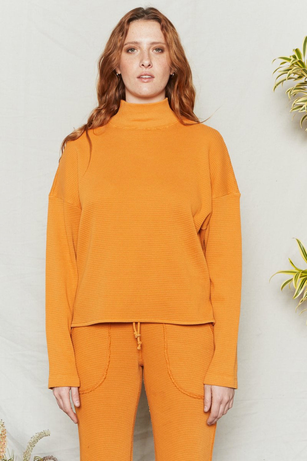 Sunset Waffle Thermal Top