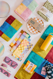 Moss Trippy Checker Pillow Case Set