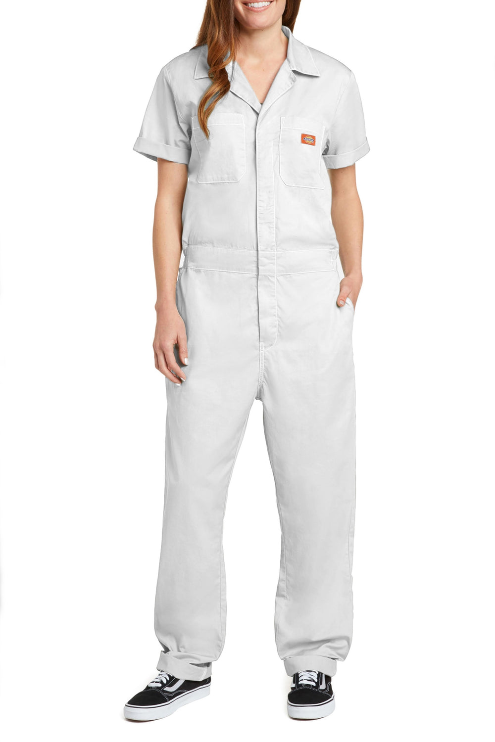 White Cuffed Coveralls