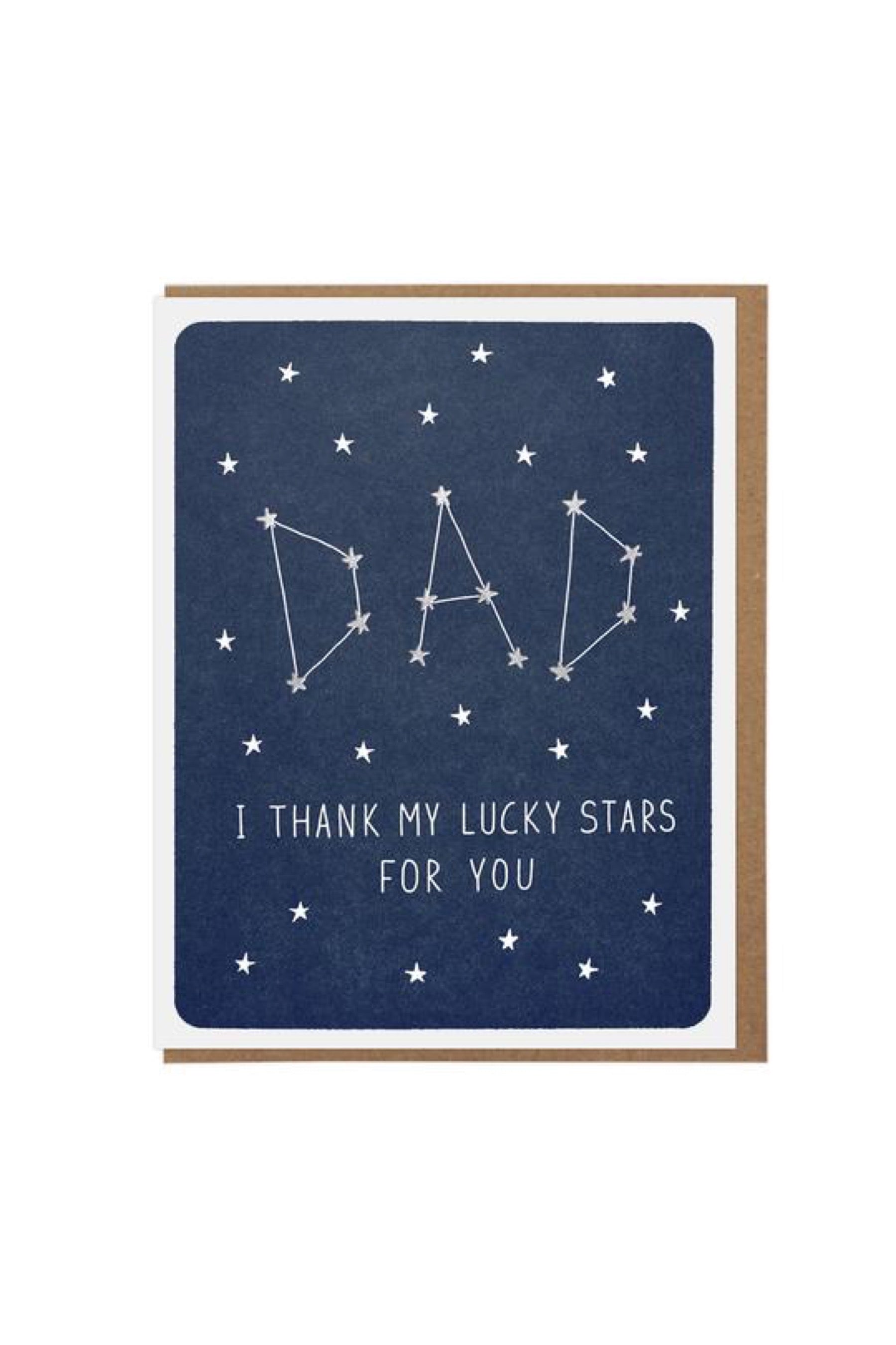 Lucky Stars Dad Card
