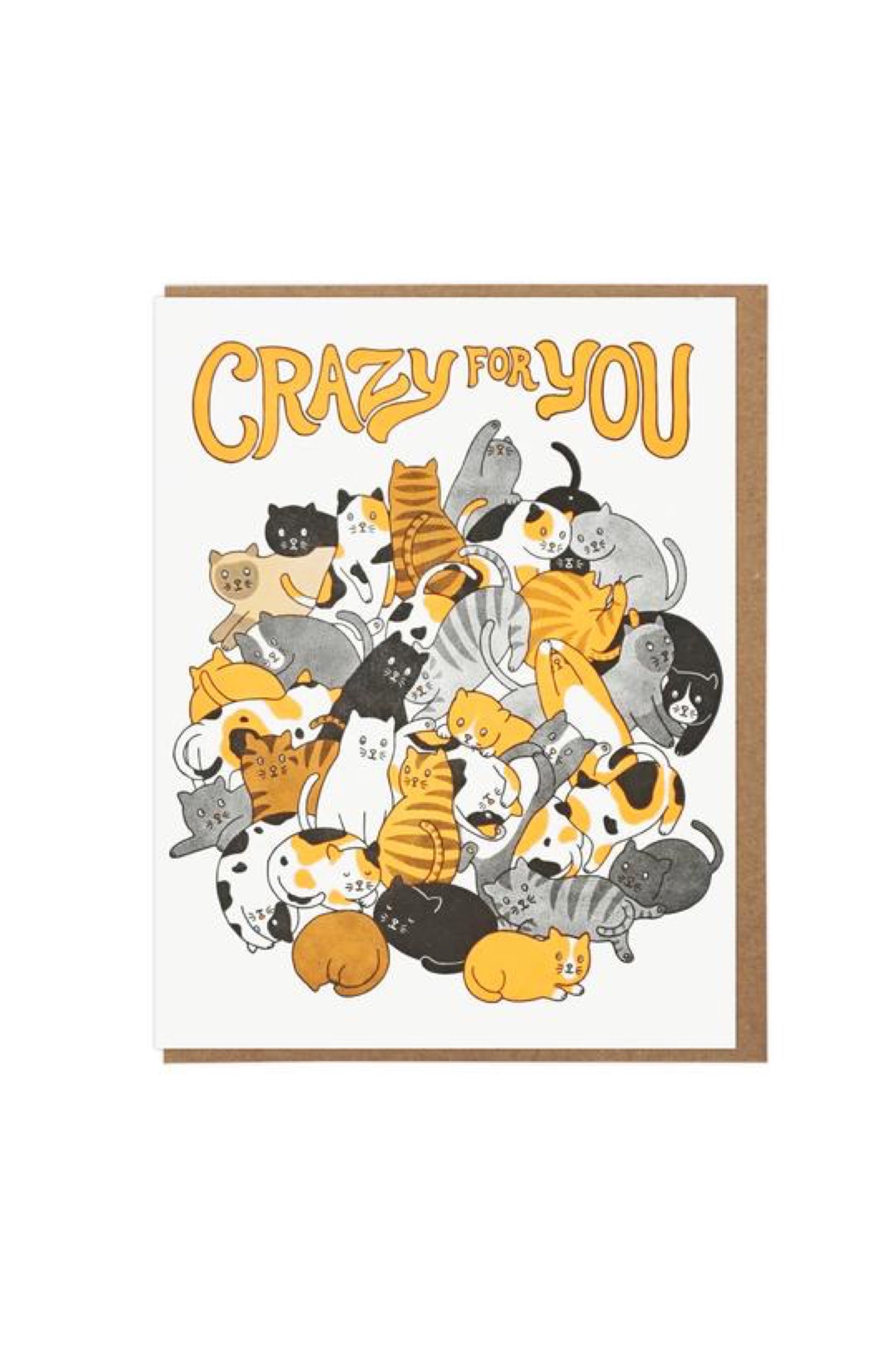 Crazy For You Cats Card