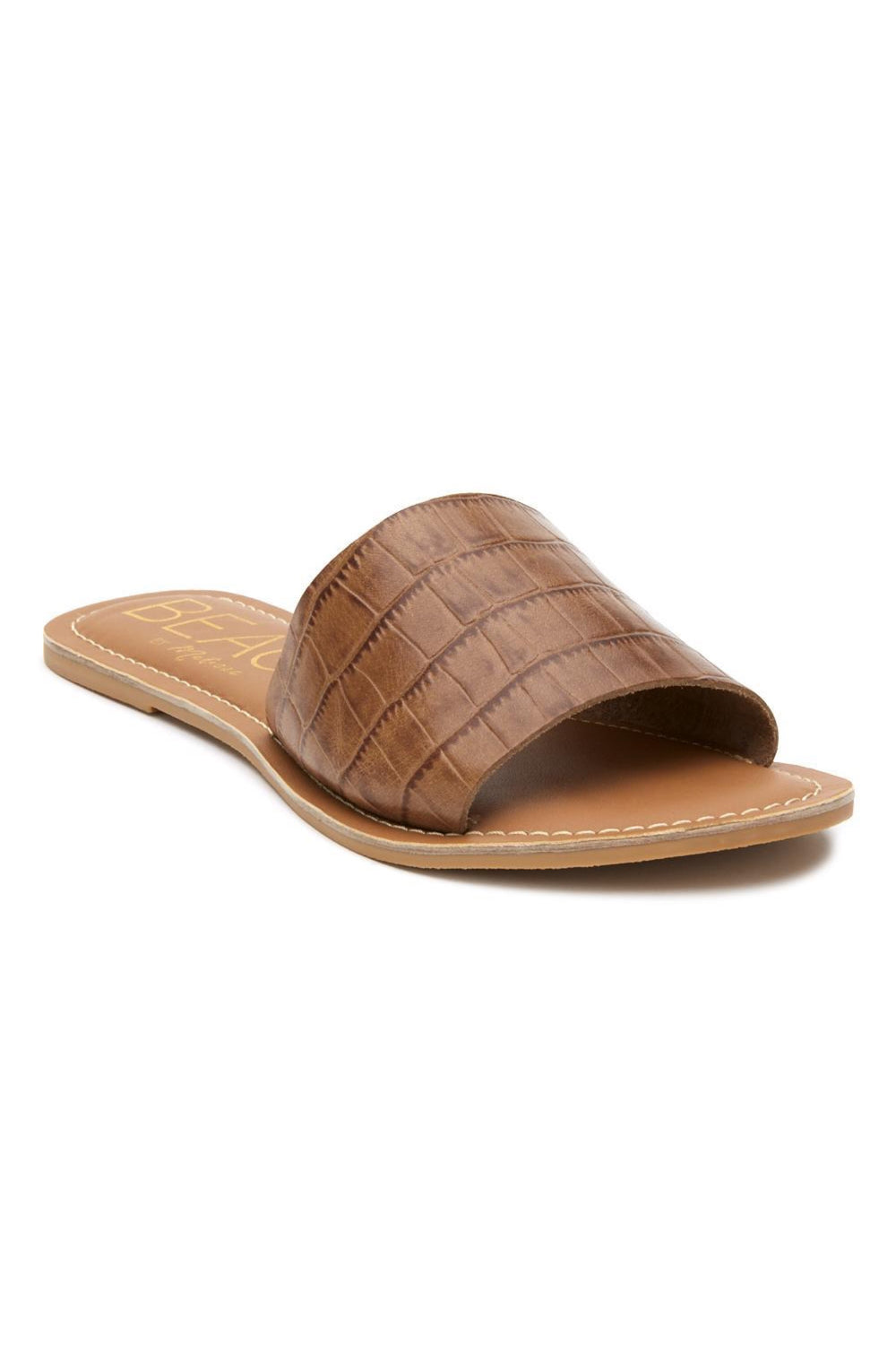 Tan Croc Cabana Sandal