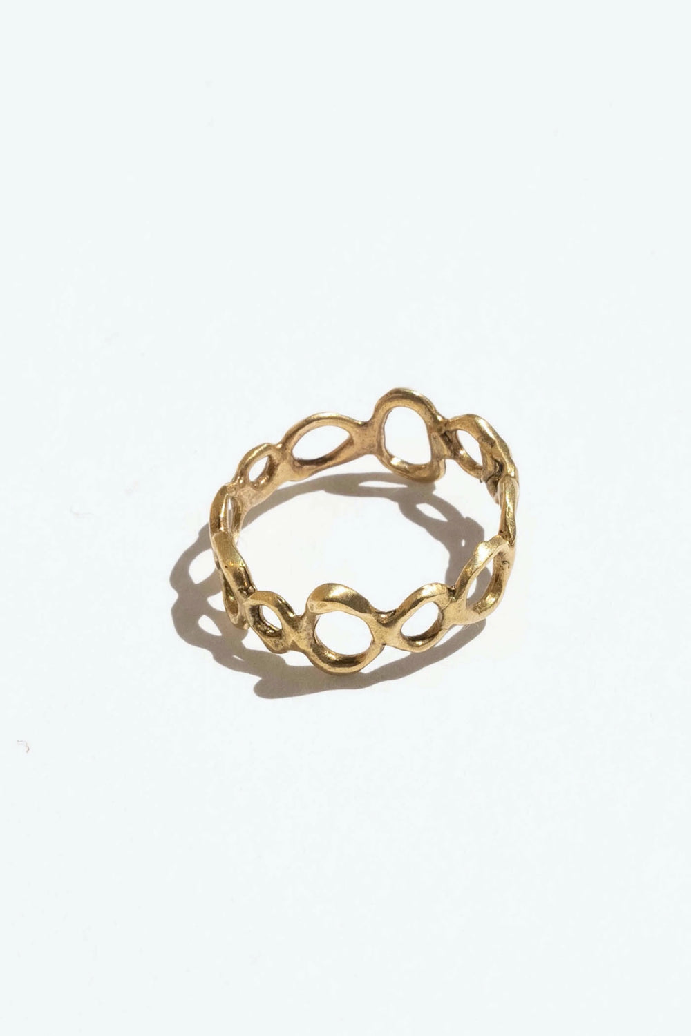 Gold Current Ring