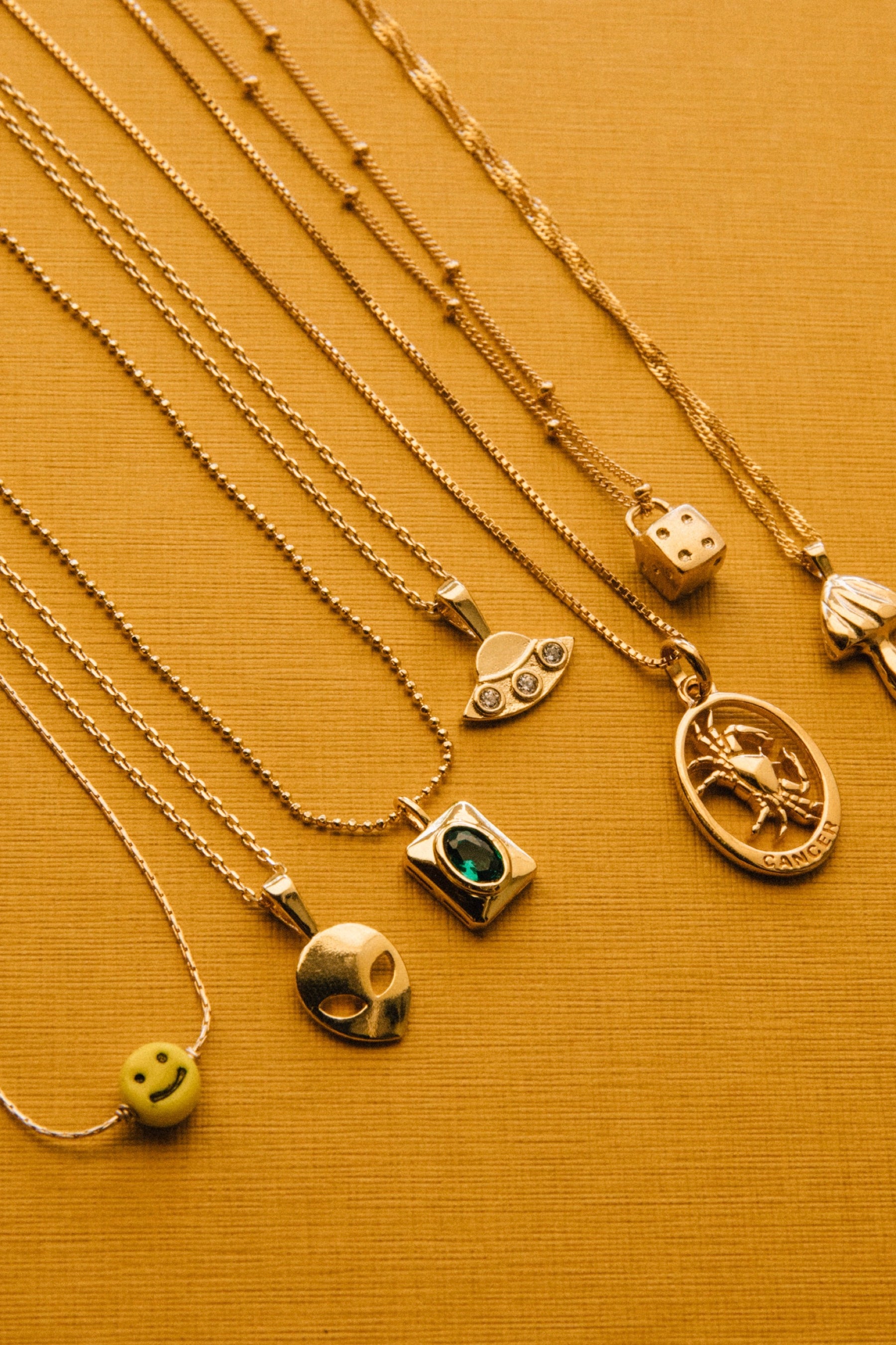 Gold Outsider Charm Necklace