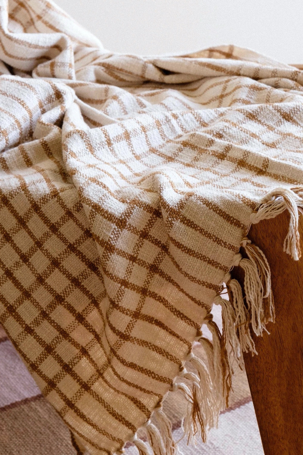 Camel Luisa Throw Blanket