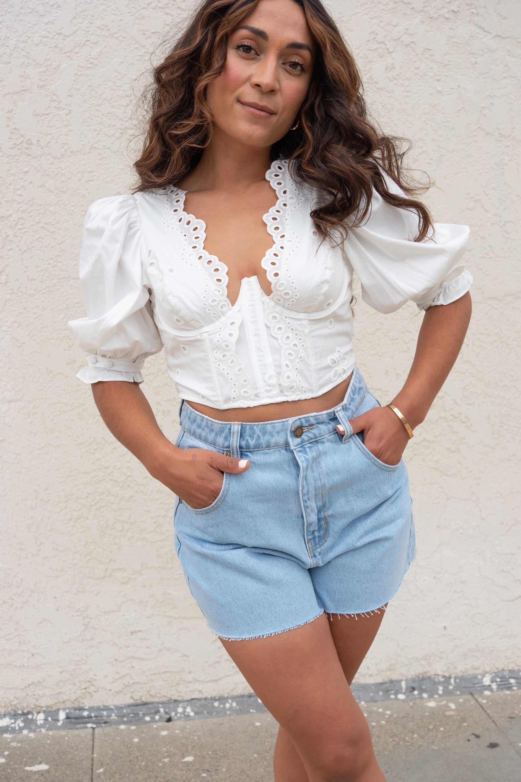 White Serena Top