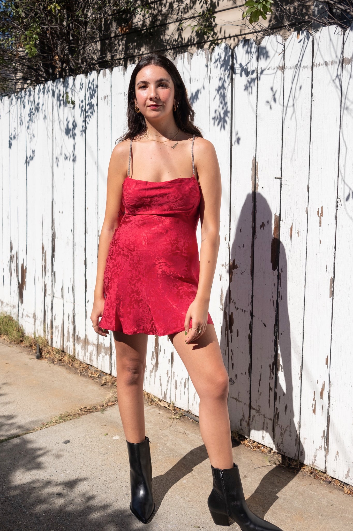 Red Gabrielle Mini Dress  Prism Boutique