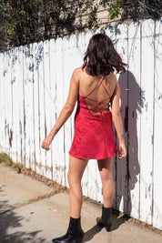 Red Gabrielle Mini Dress