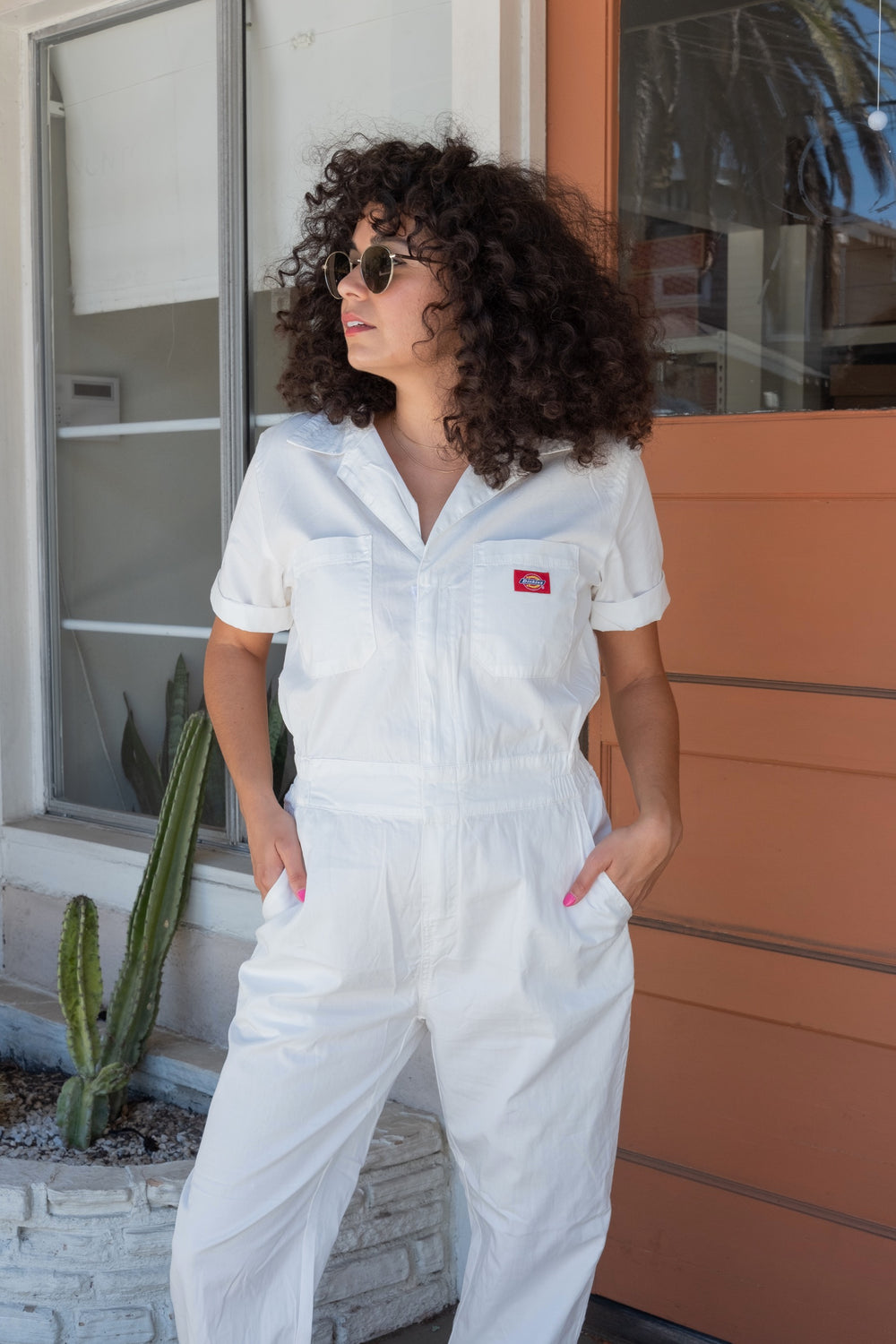 White Cuffed Coveralls