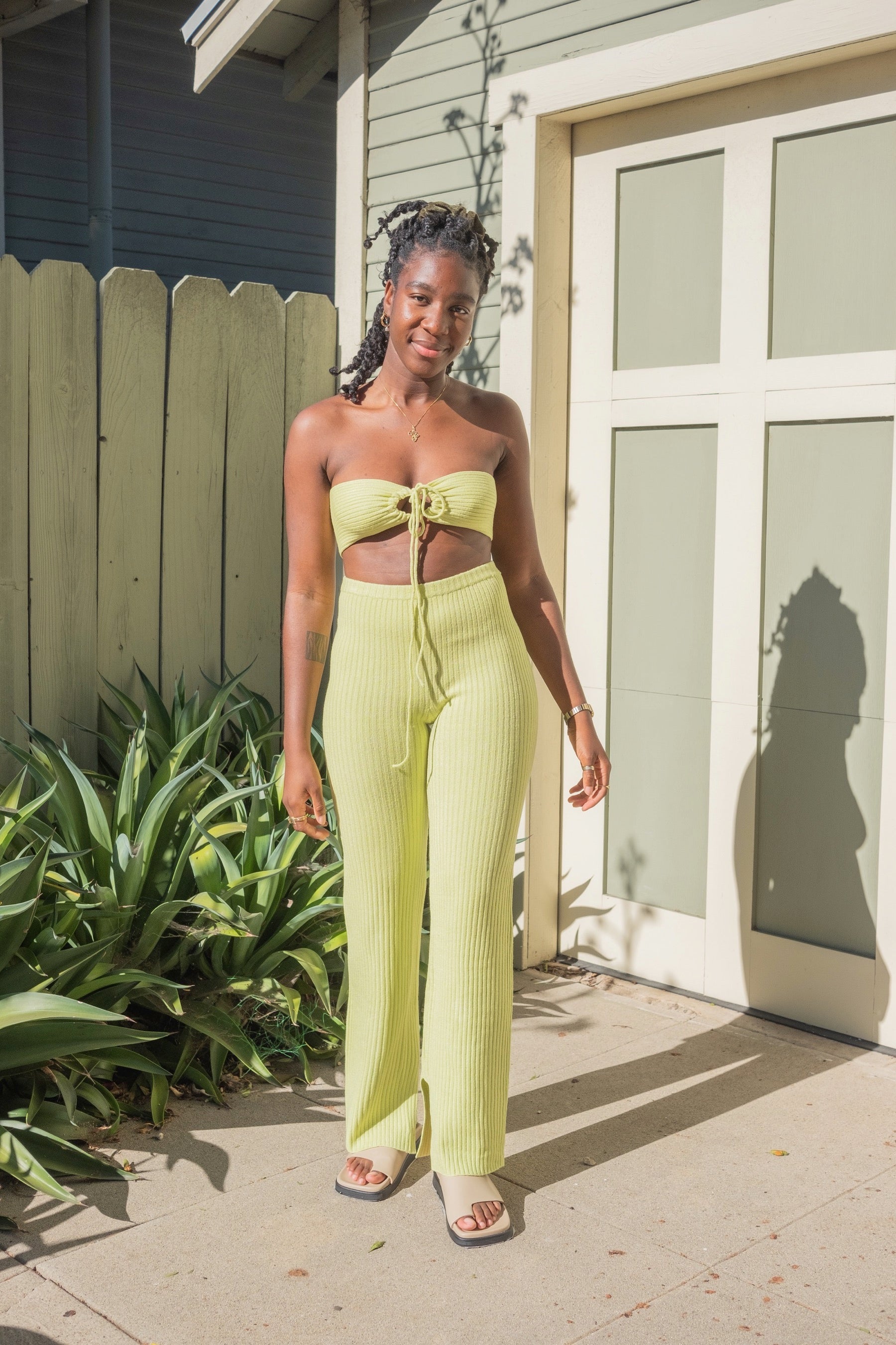 Melon Knit String Trousers