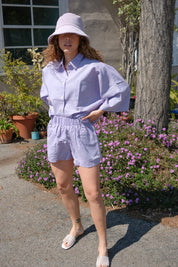 Lilac Linen Short
