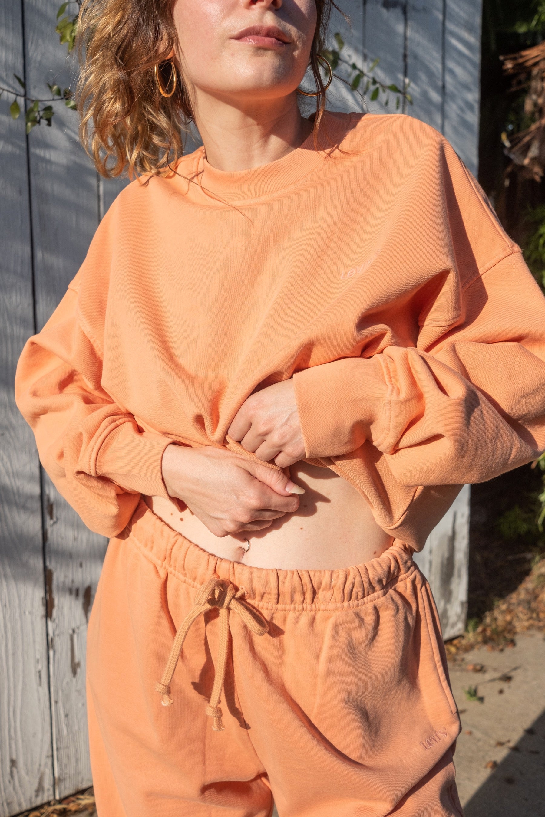 Peach Bloom WFH Sweatshirt
