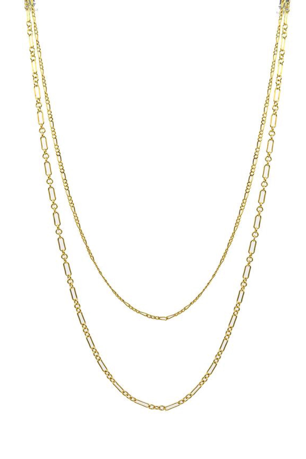 Gold Daily Double Layer Necklace