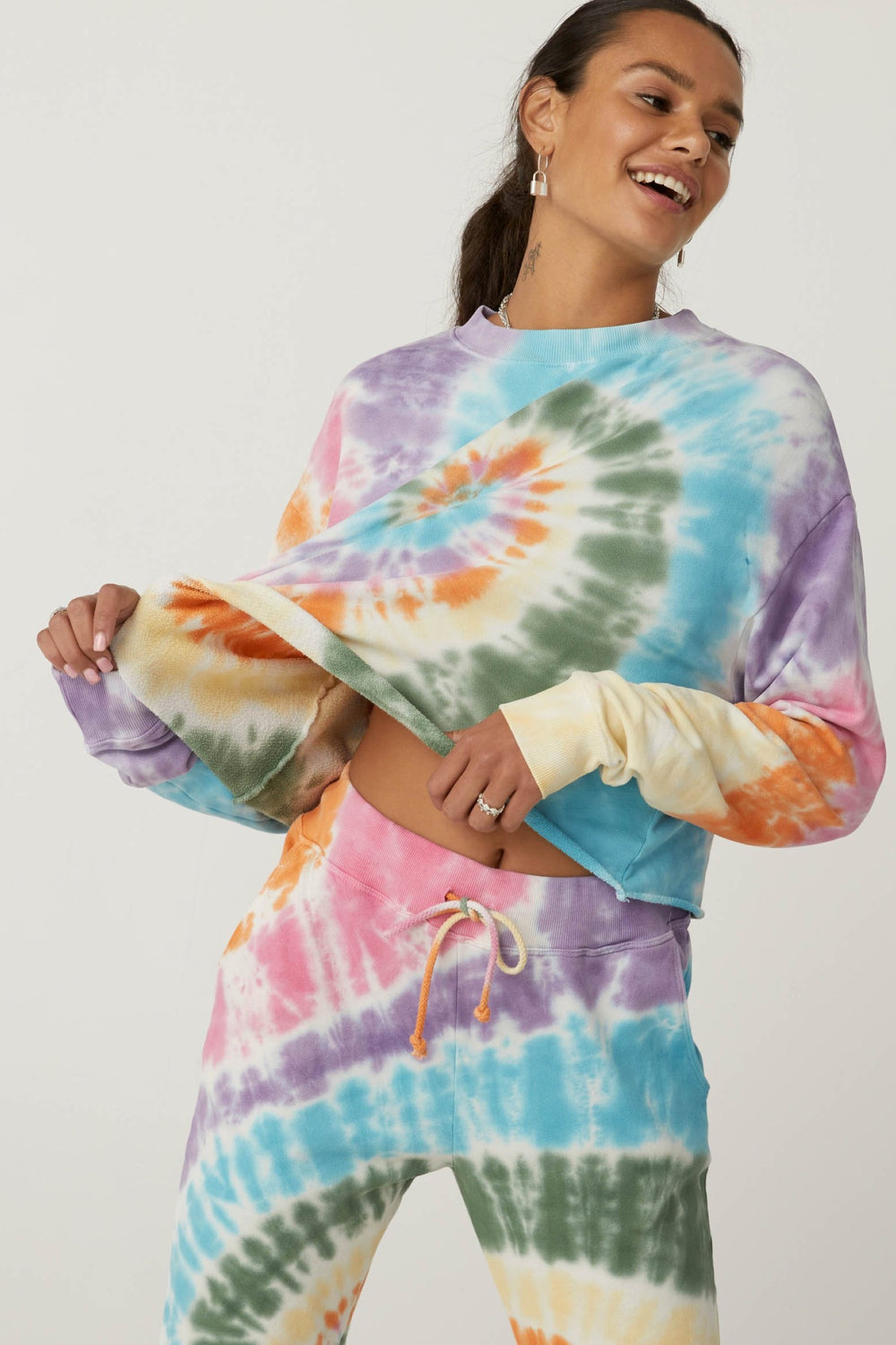 Rainbow Spiral Tie Dye Sweatshirt