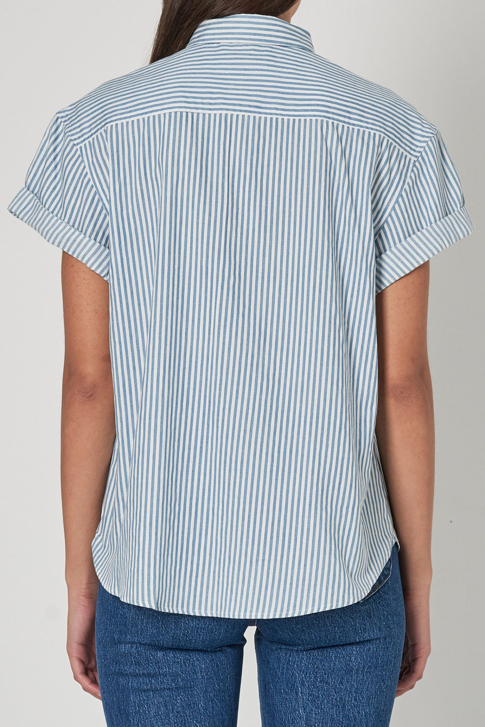 Sky Blue Striped Daria Shirt
