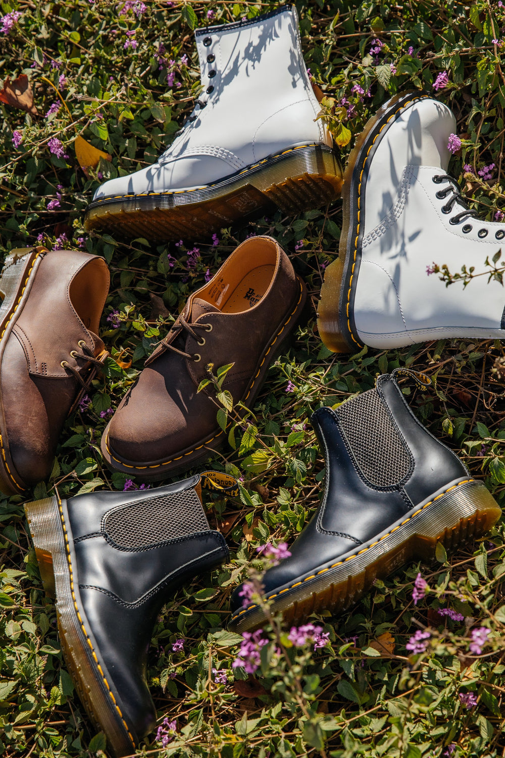 White Smooth Leather 1460 Boot