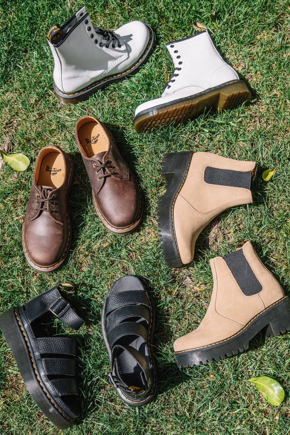 White Smooth Leather 1460 Boot