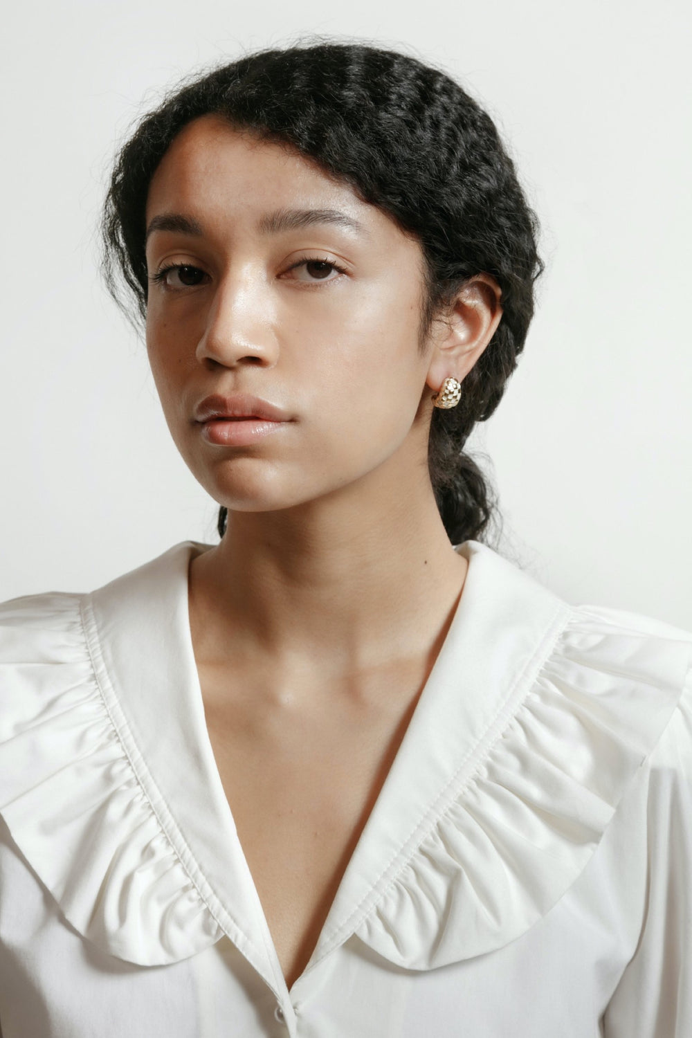 Cream + Gold Nellie Earrings