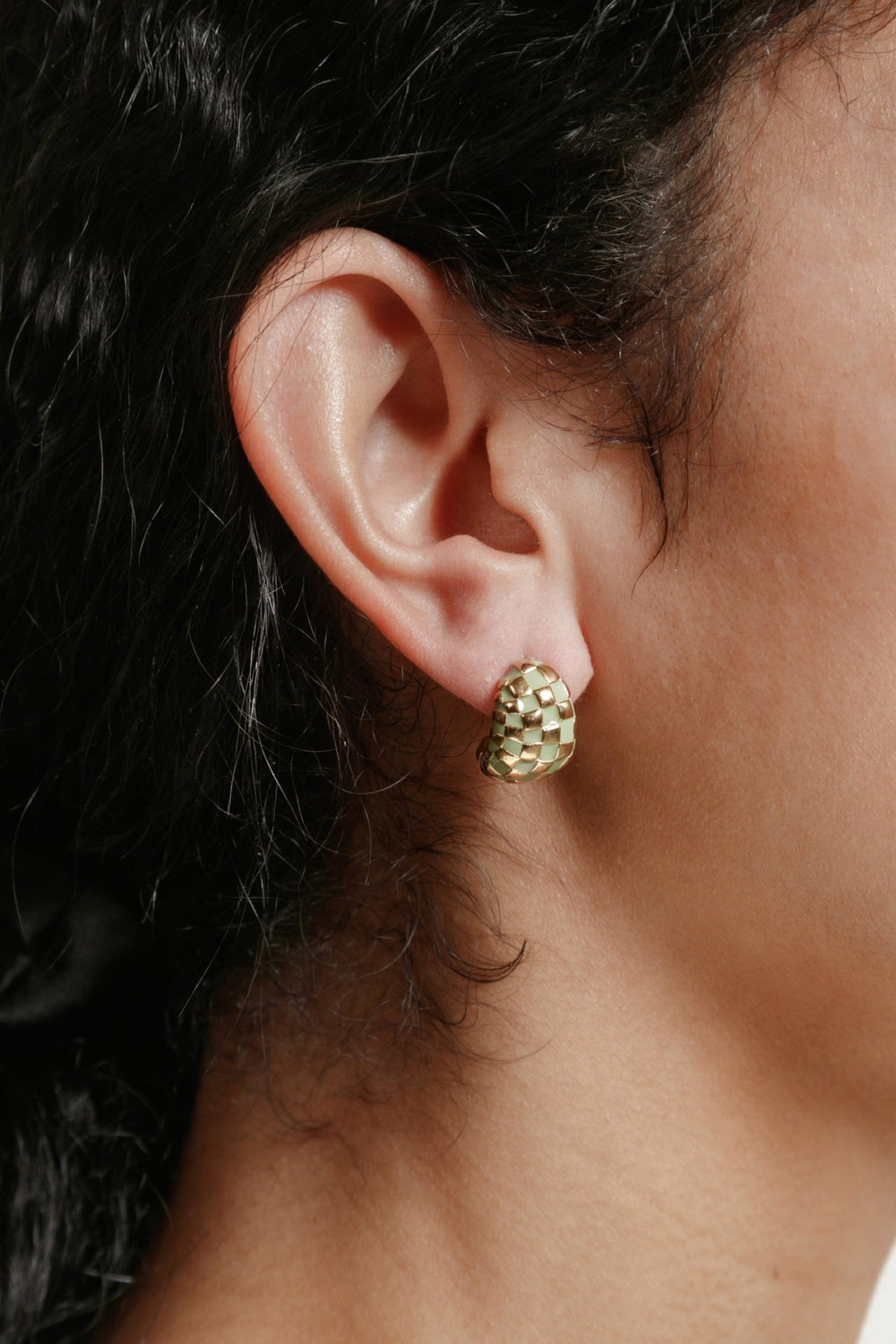 Green + Gold Nellie Earrings
