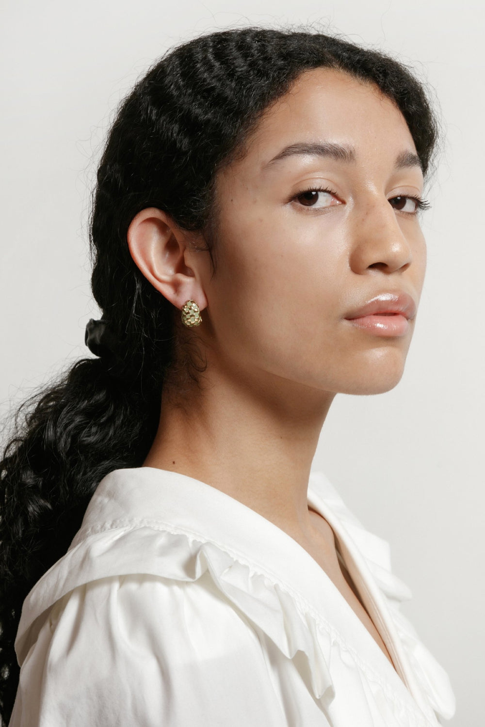 Green + Gold Nellie Earrings