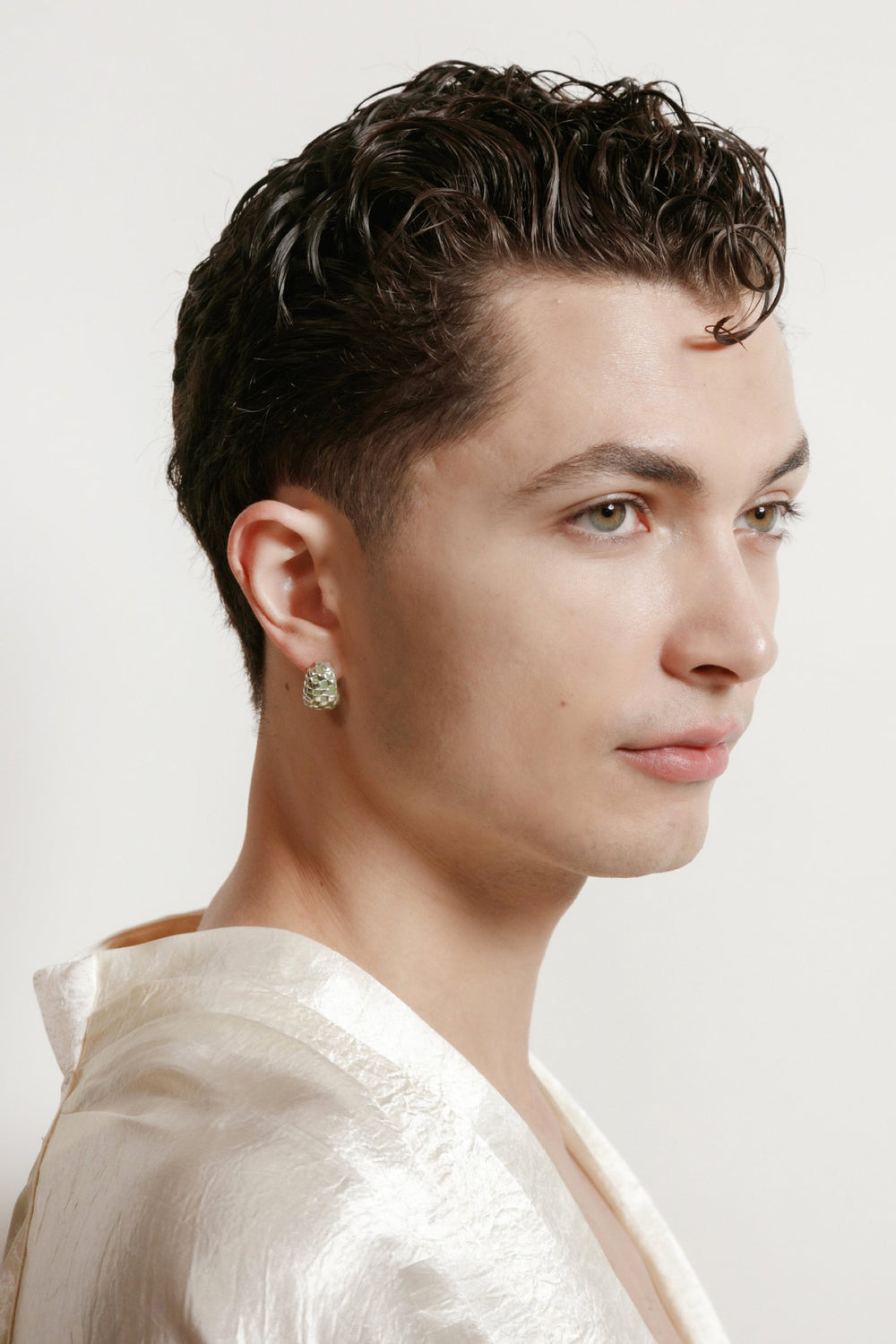 Green + Silver Nellie Earrings
