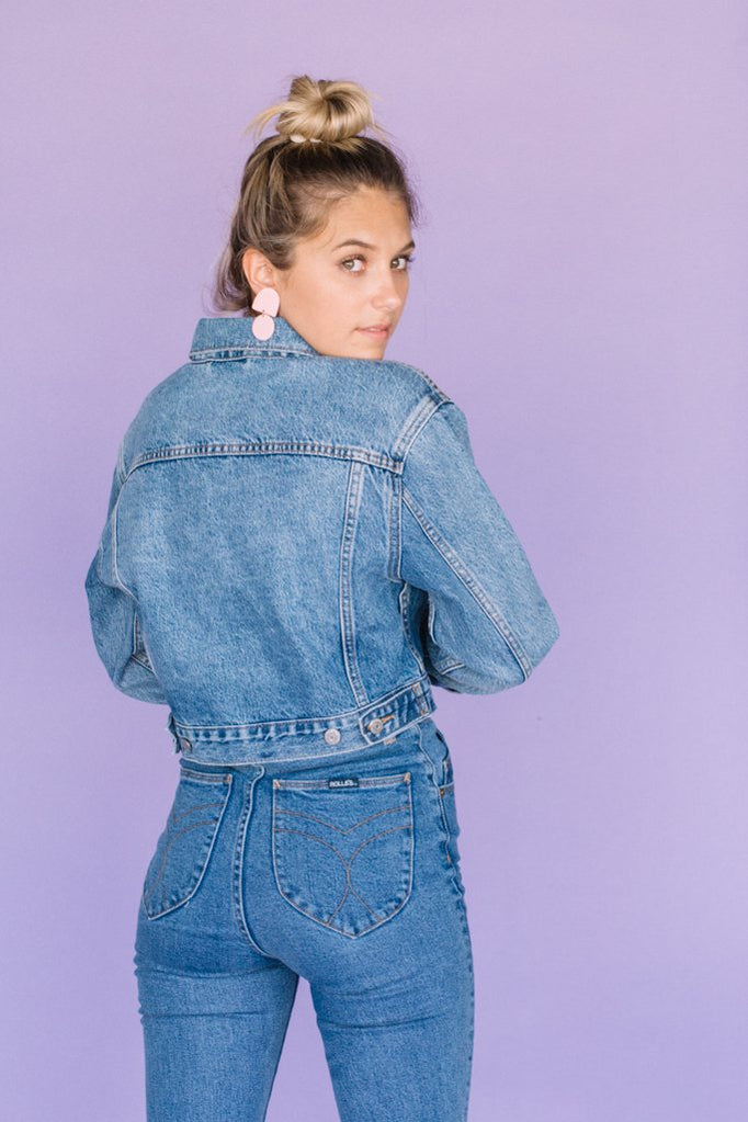 Small Talk Cropped Trucker Jacket