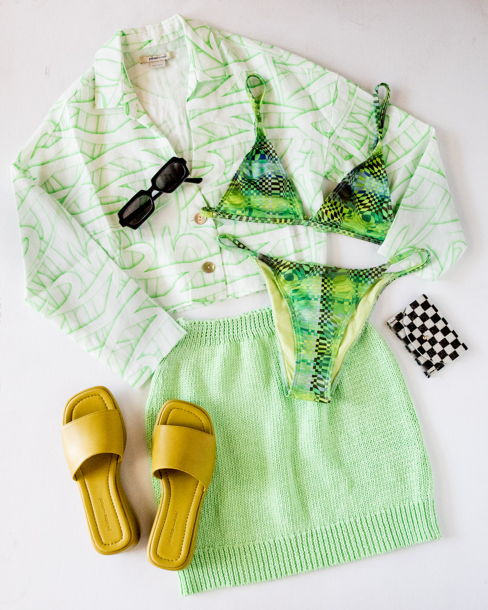 Green Fluor Kadabra Skirt
