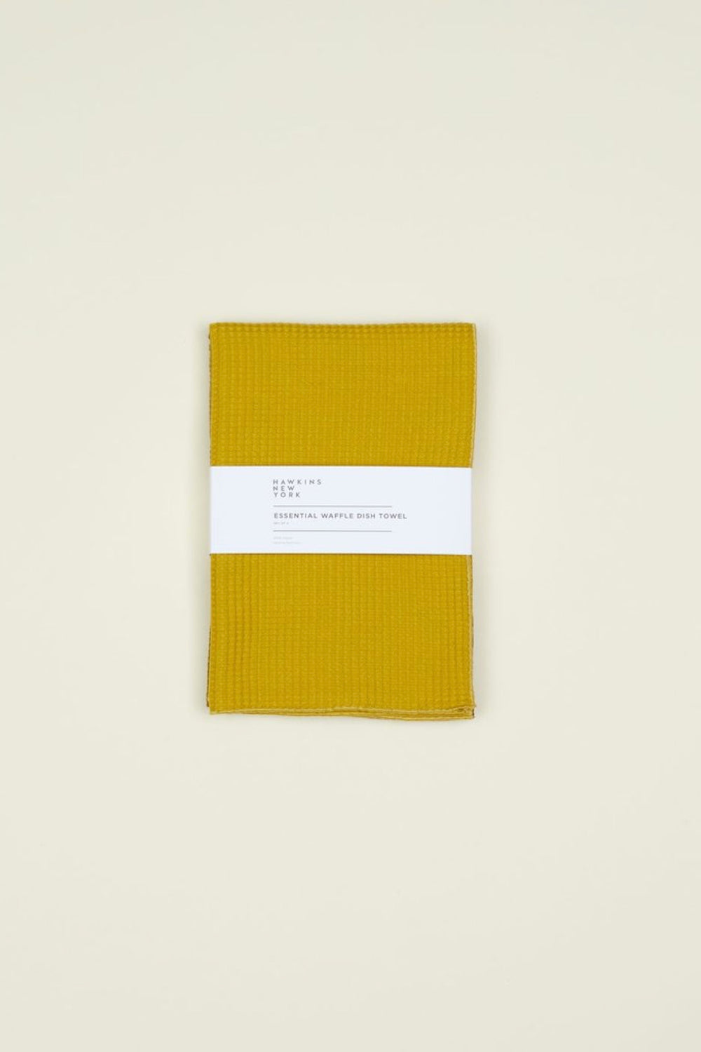 Mustard + Bronze Waffle Dish Towel Set