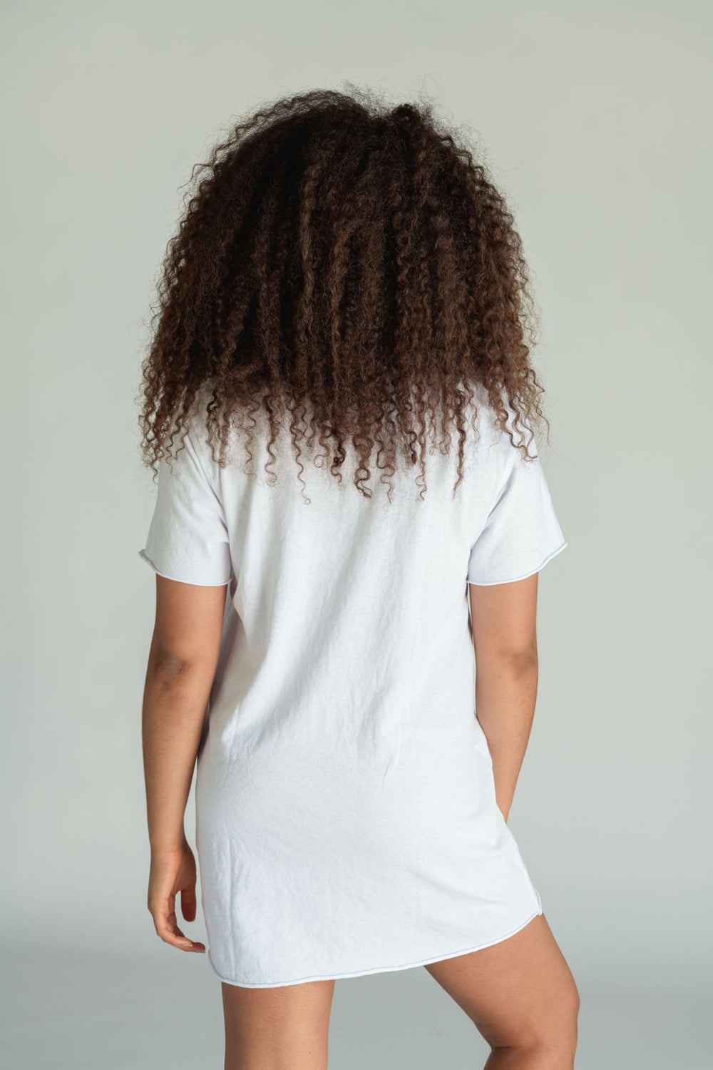 White Zepplin Tee Dress