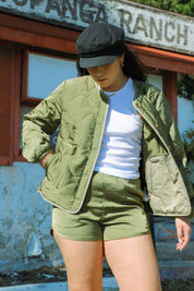 Military Olive Flight Runner Short