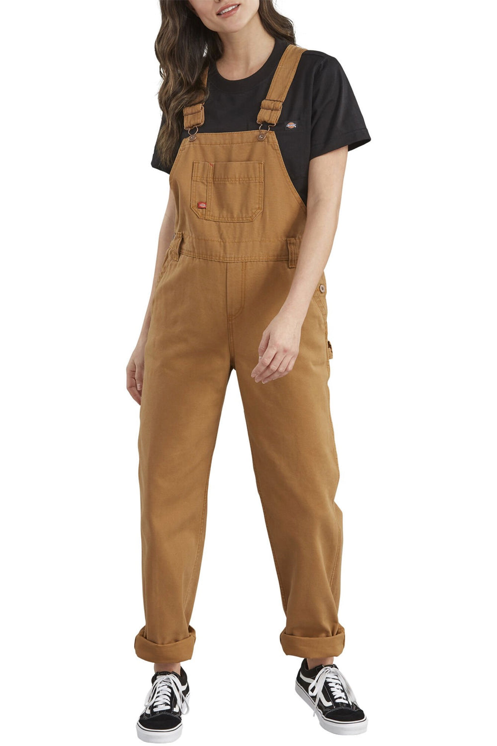 Rinsed Brown Bib Overall