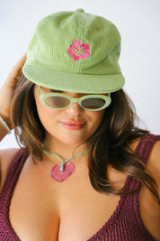 Green Cord Hibiscus Hat
