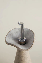 Speckled White Flora Oil Cruet