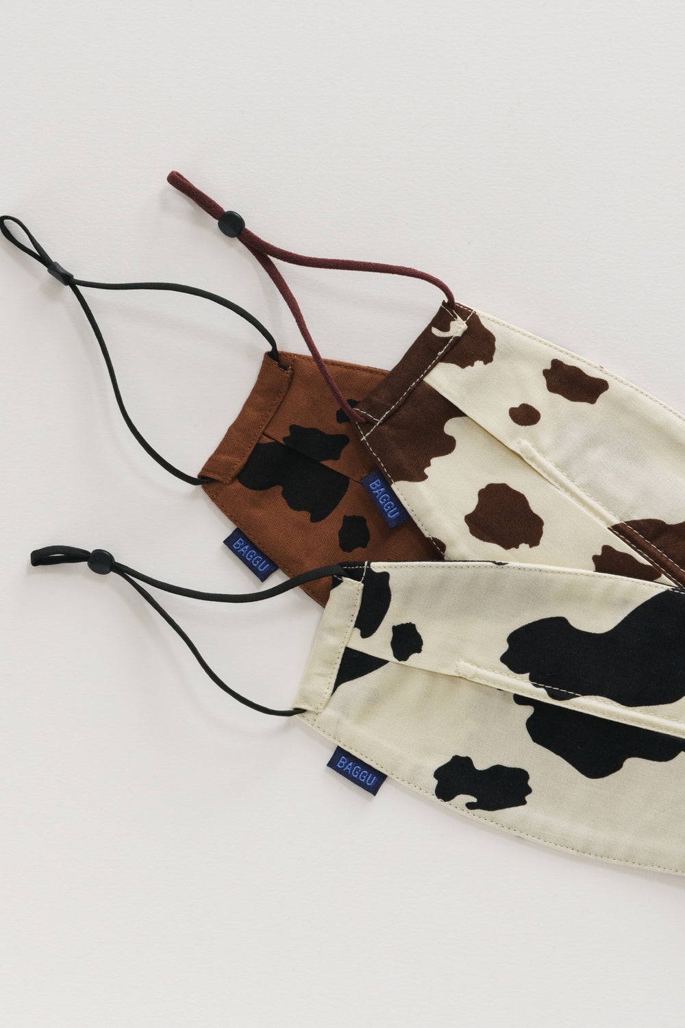 Mixed Cow Print Loop Mask Set
