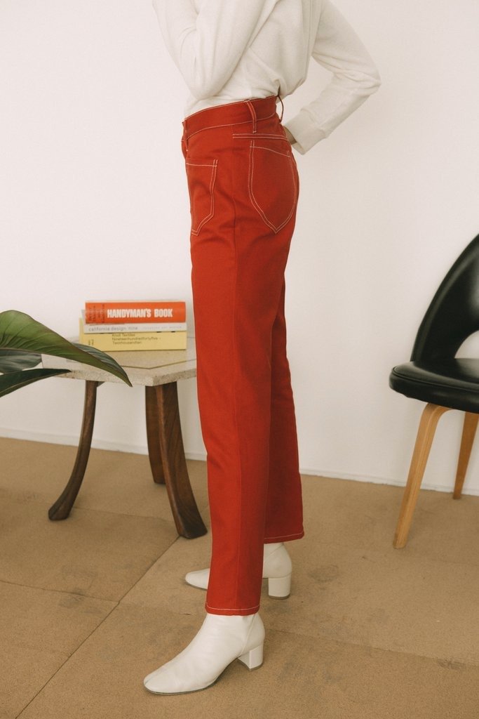 Red Twill Ranch Pant