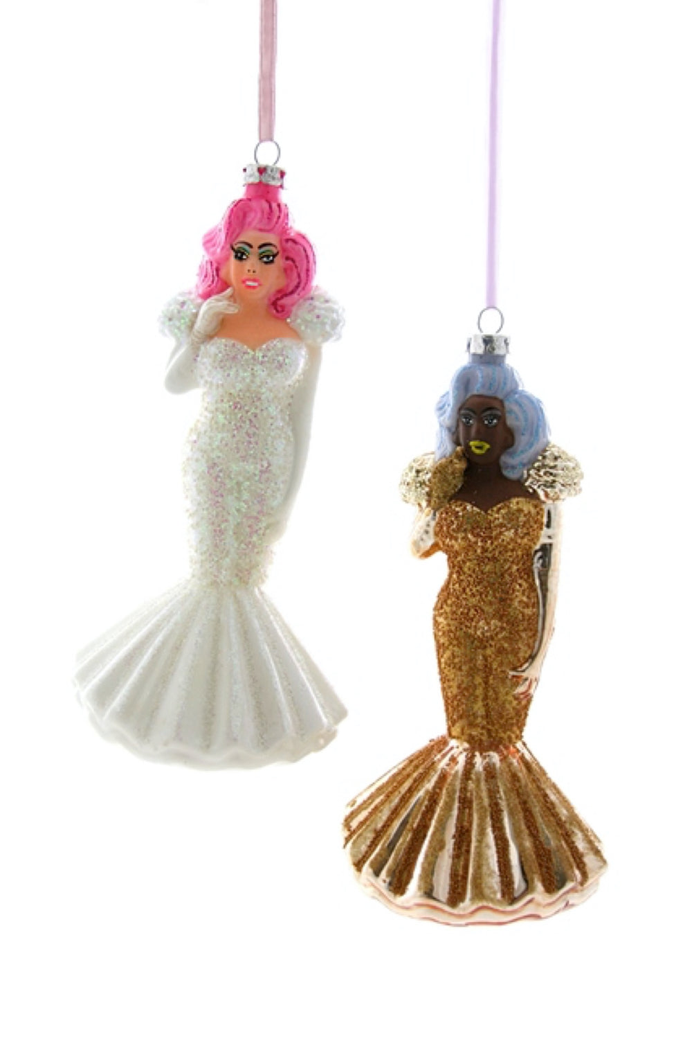 Blue Drag Queen Ornament