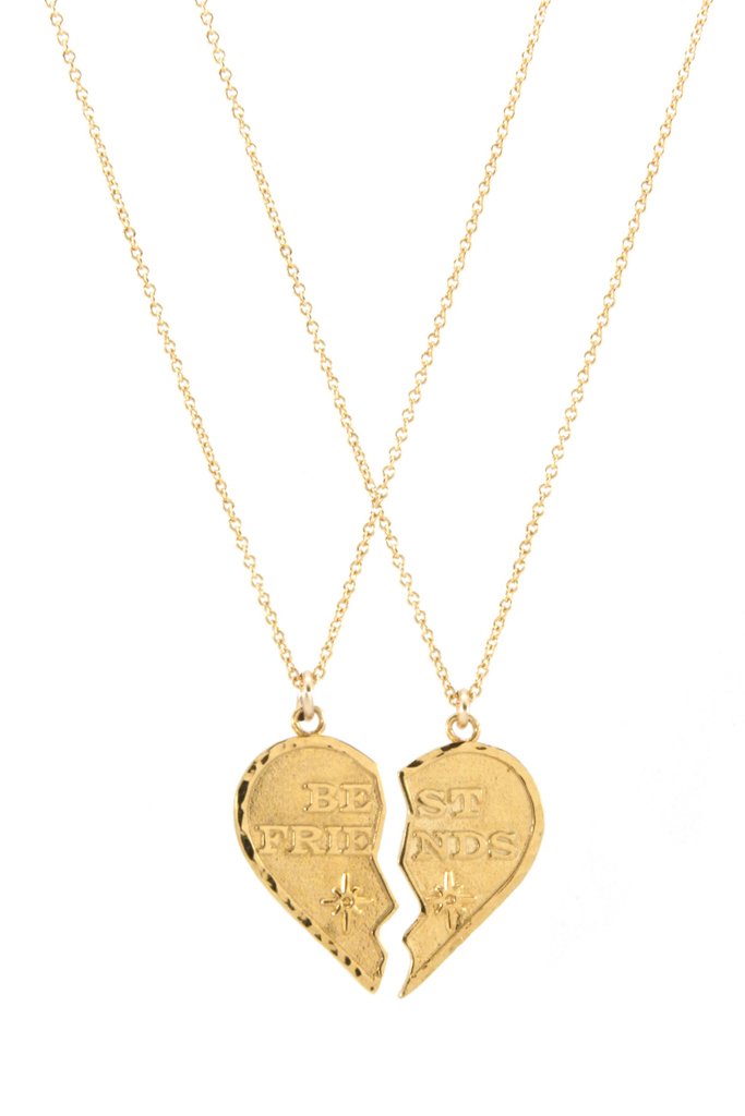 Gold BFF Necklace Set