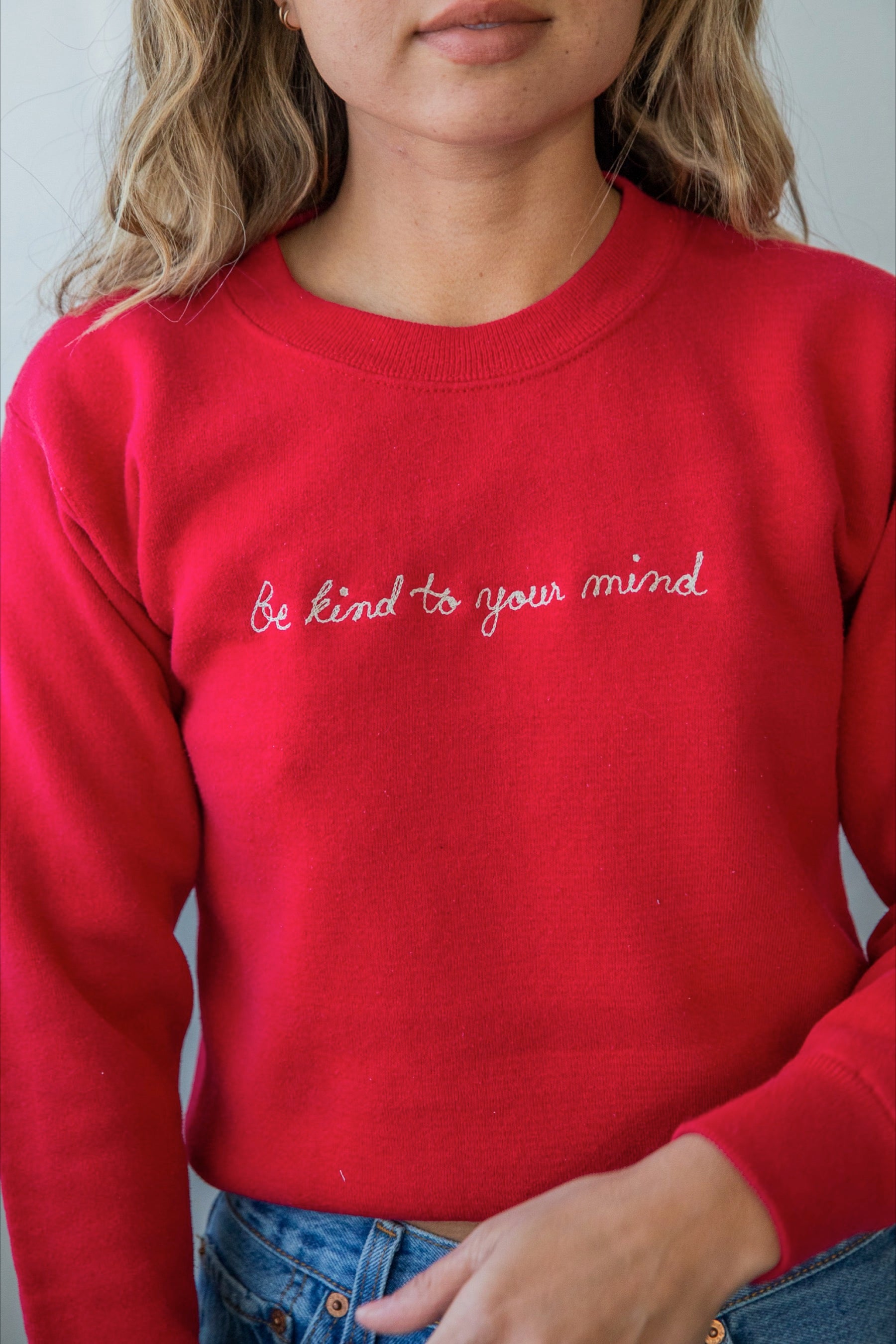 Ceremony Chainstitch X Prism Cherry Be Kind To Your Mind Sweatshirt