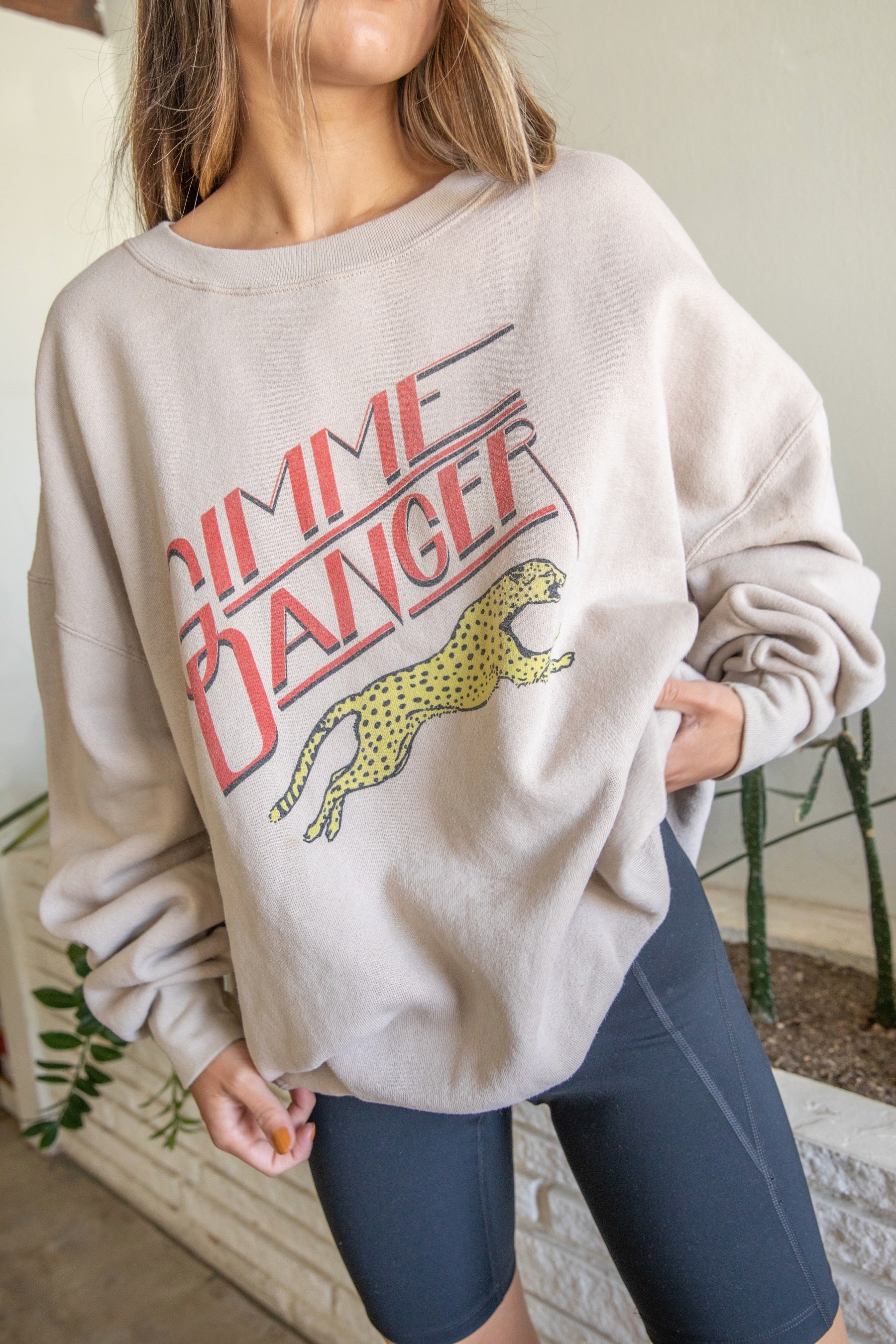 Tan Gimme Danger Sweatshirt